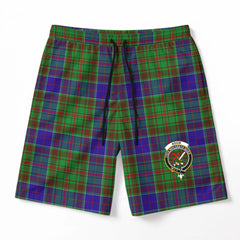 Adam Tartan Crest Men's Beach Shorts