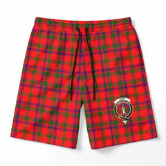 Bain Tartan Crest Men's Beach Shorts