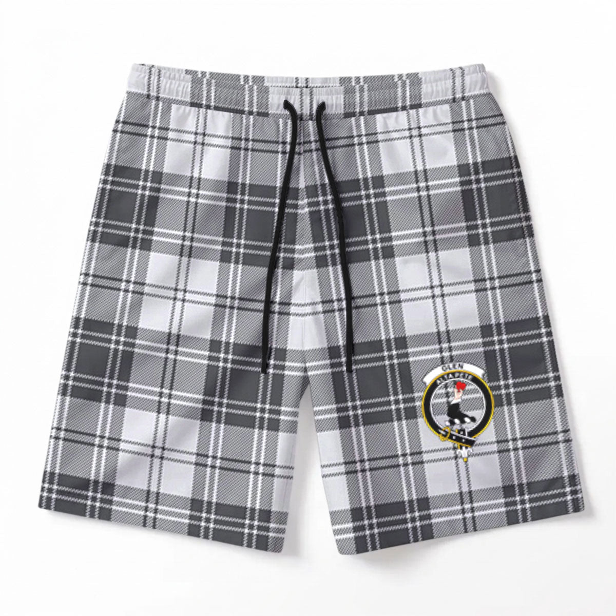 Glen Tartan Crest Men's Beach Shorts