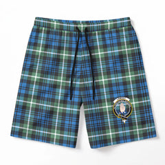 Lamont Ancient Tartan Crest Men's Beach Shorts