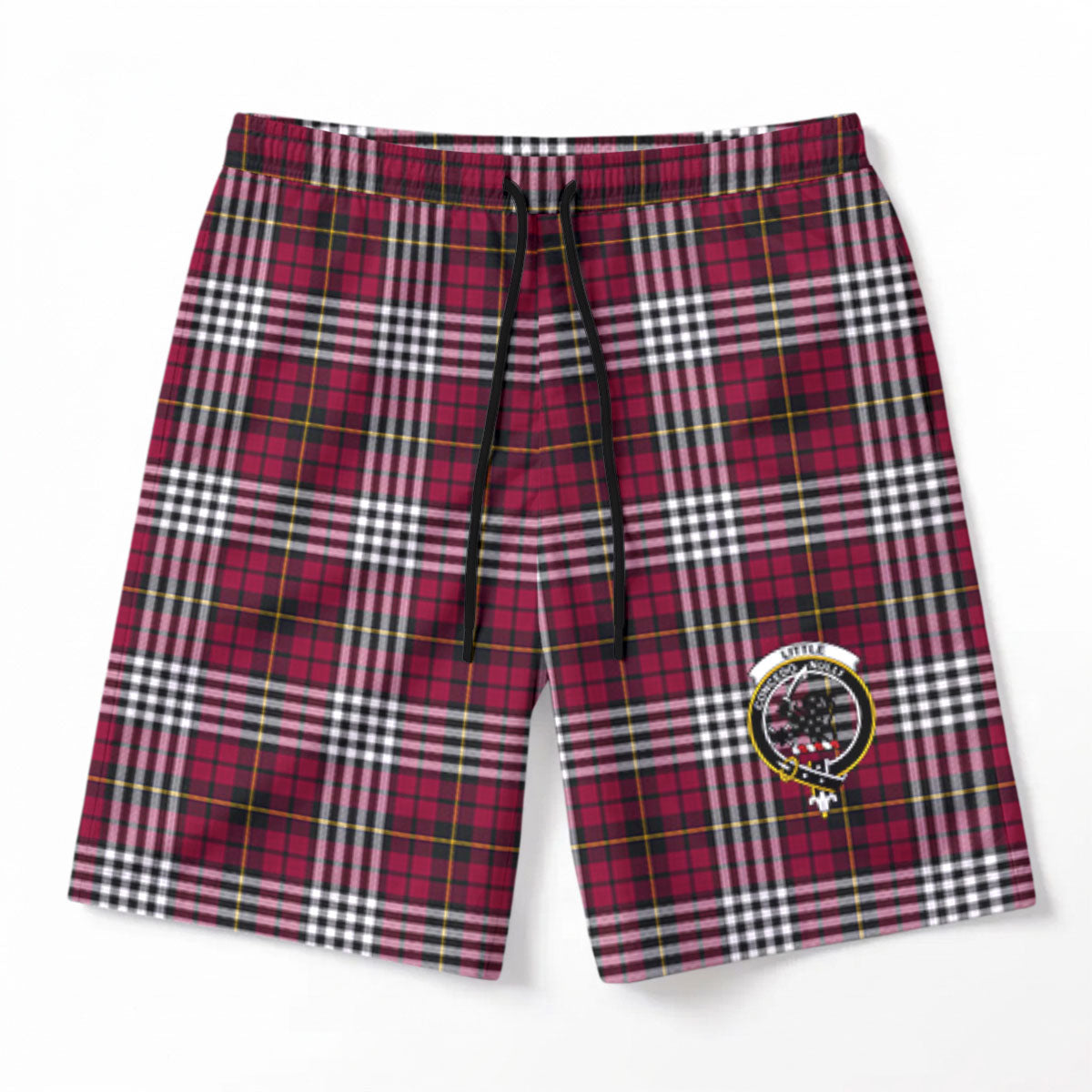 Little Tartan Crest Men's Beach Shorts