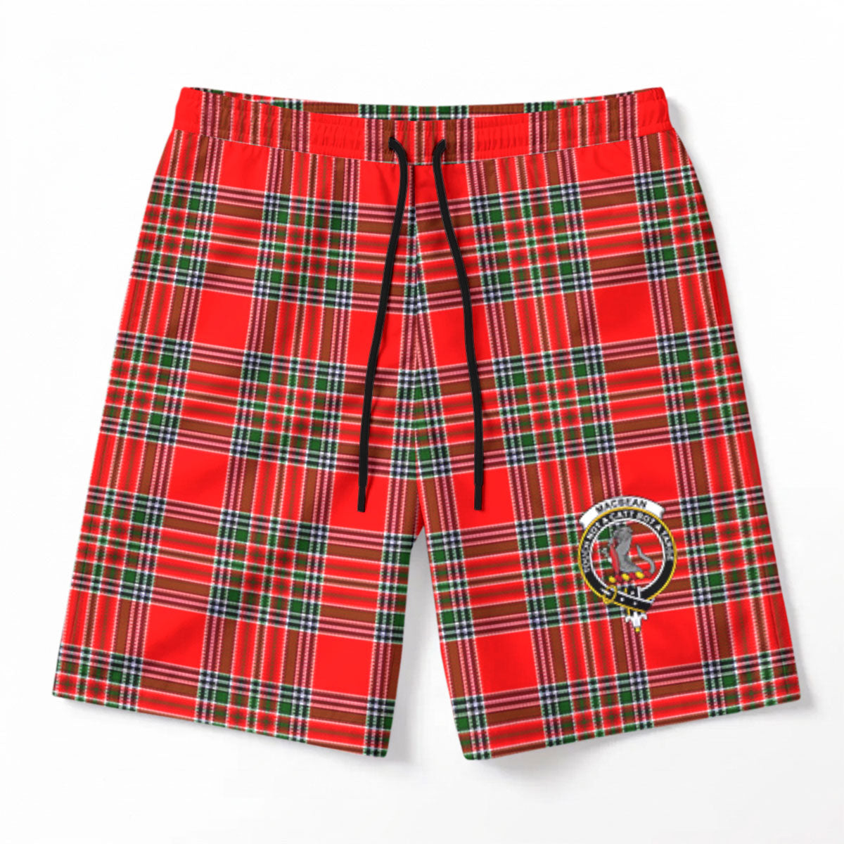 MacBean Tartan Crest Men's Beach Shorts