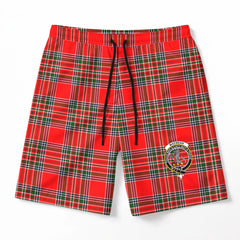 MacBean Tartan Crest Men's Beach Shorts
