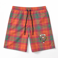 MacNab Ancient Tartan Crest Men's Beach Shorts