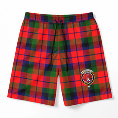 MacNaughton Modern Tartan Crest Men's Beach Shorts