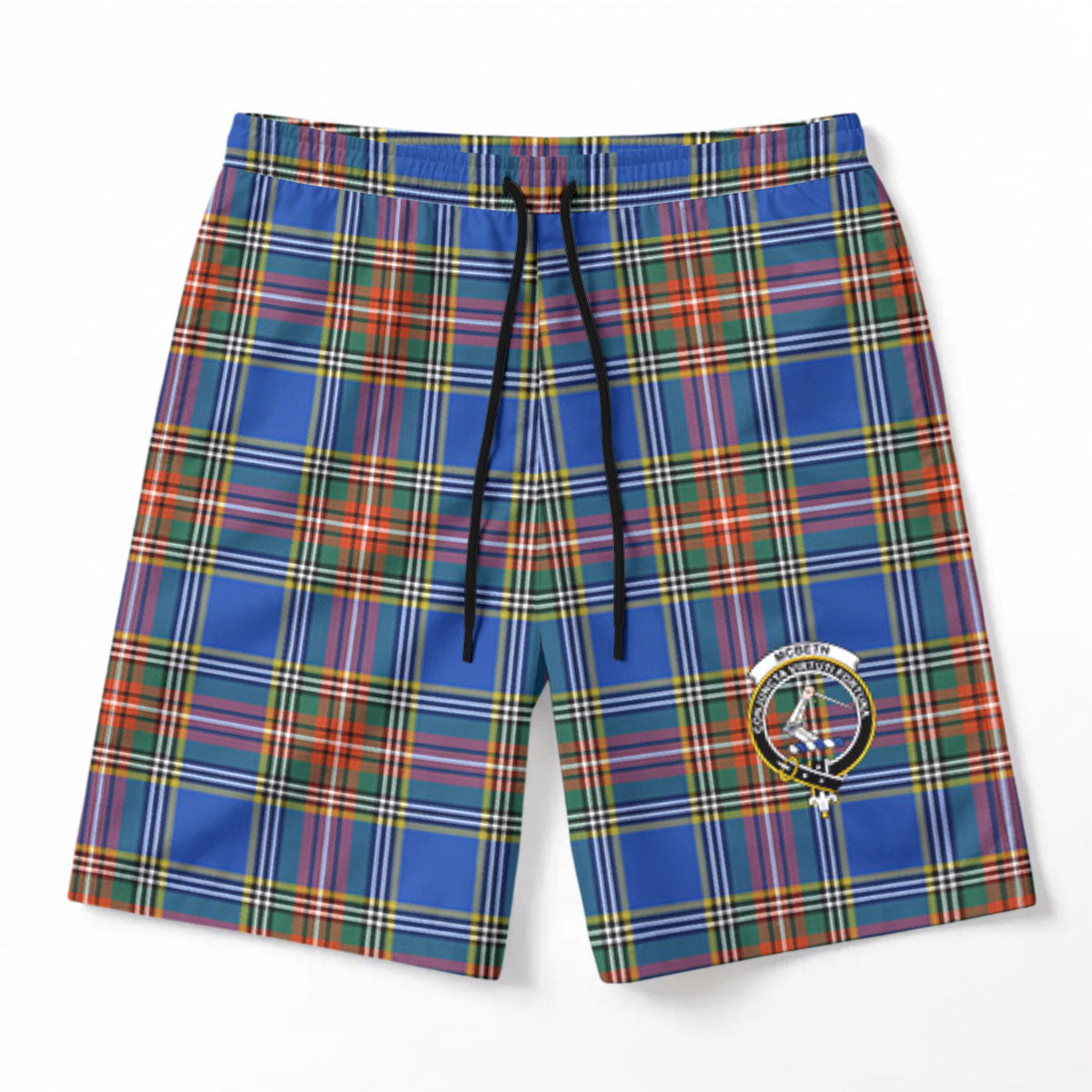 McBeth Ancient Tartan Crest Men's Beach Shorts