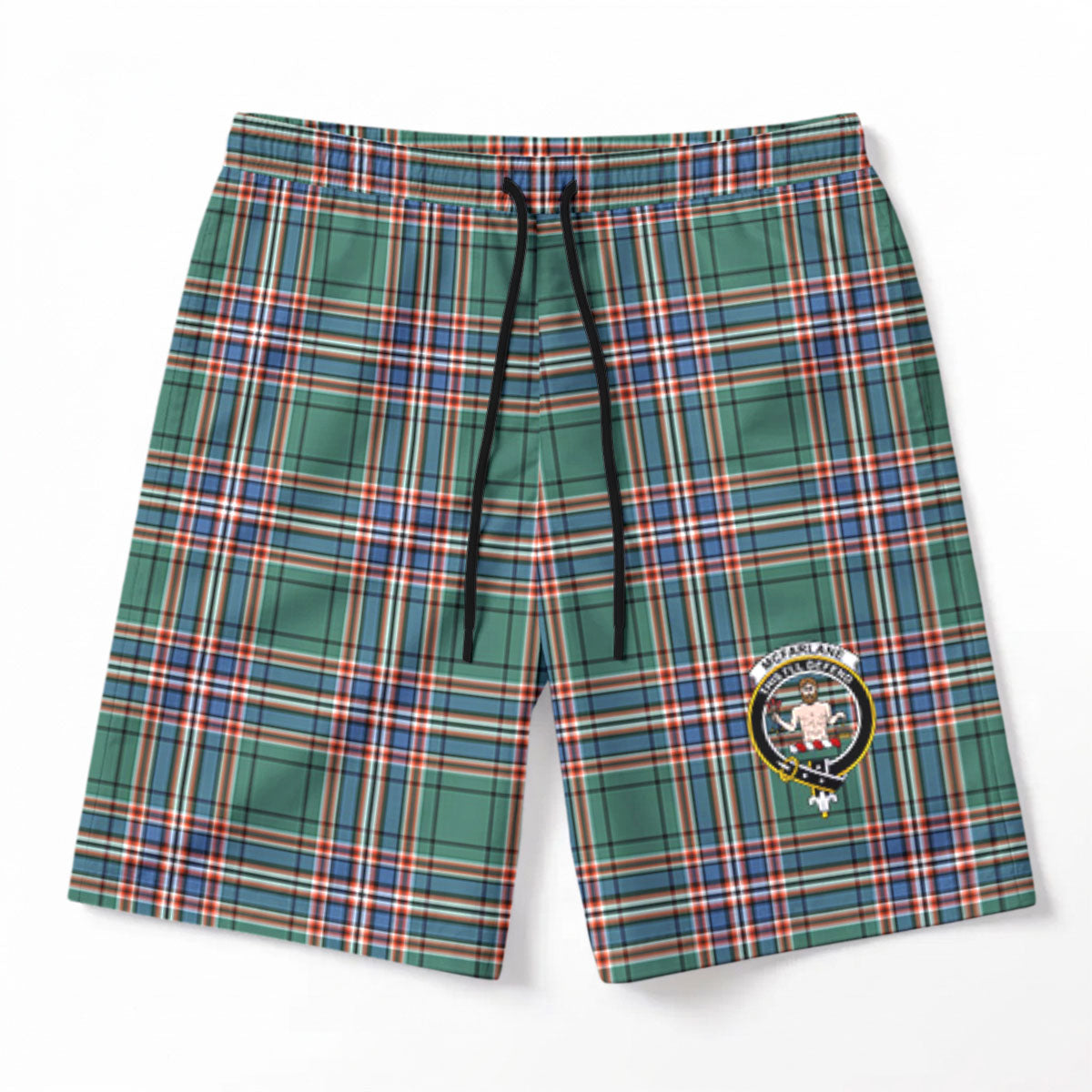 McFarlane Hunting Ancient Tartan Crest Men's Beach Shorts