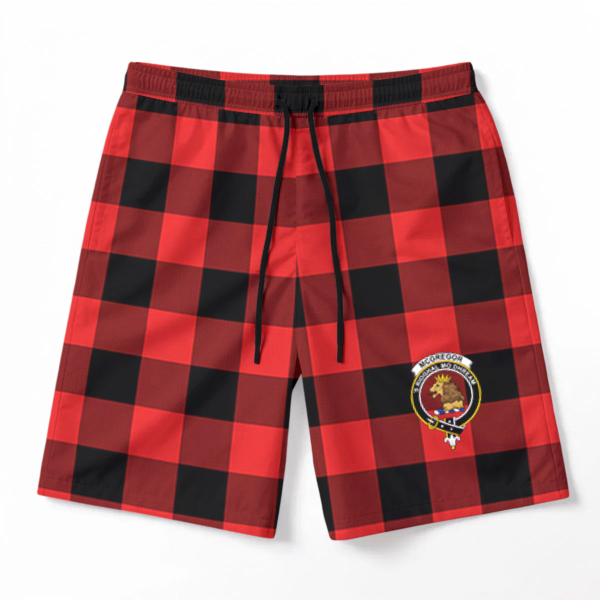 McGregor Rob Roy Modern Tartan Crest Men's Beach Shorts