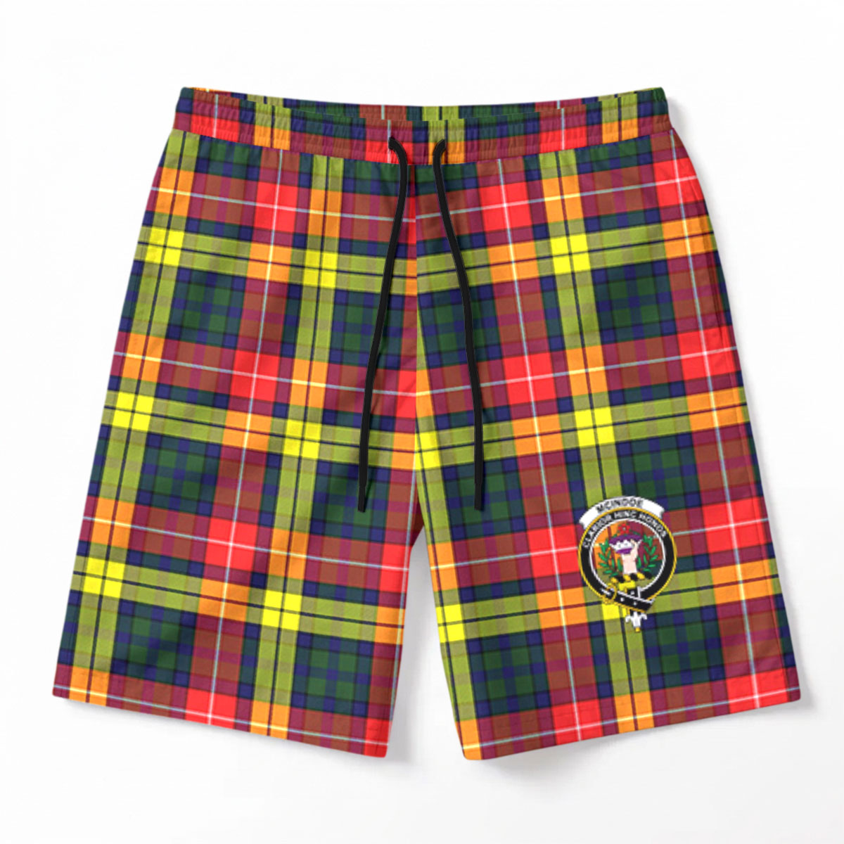 McIndoe Tartan Crest Men's Beach Shorts