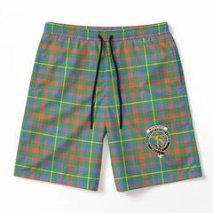 McKintosh Hunting Ancient Tartan Crest Men's Beach Shorts