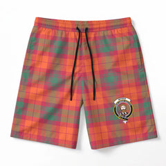 McNab Ancient Tartan Crest Men's Beach Shorts