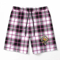 McPherson Hunting Modern Tartan Crest Men's Beach Shorts