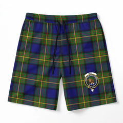 Muir Tartan Crest Men's Beach Shorts