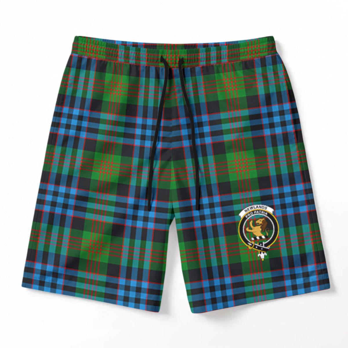 Newlands Tartan Crest Men's Beach Shorts