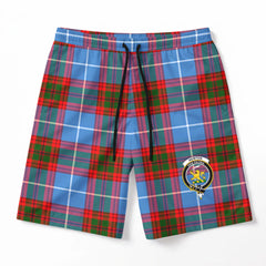 Newton Tartan Crest Men's Beach Shorts