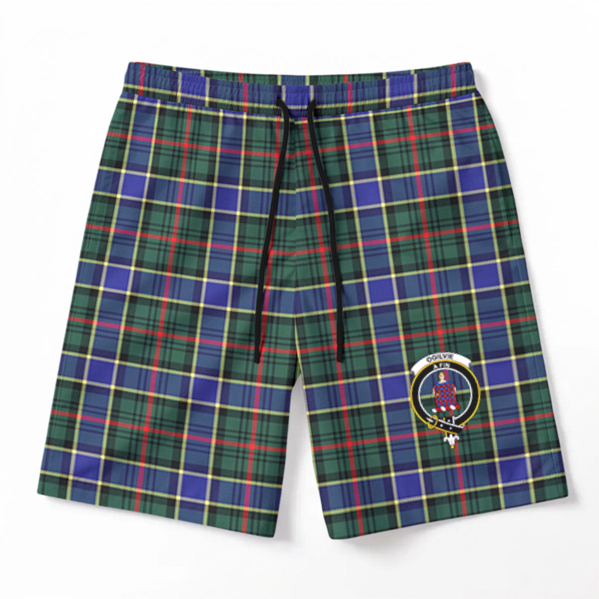 Ogilvie Hunting Modern Tartan Crest Men's Beach Shorts