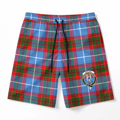 Preston Tartan Crest Men's Beach Shorts