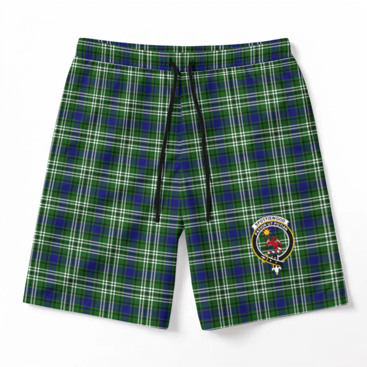 Spottiswood Tartan Crest Men's Beach Shorts