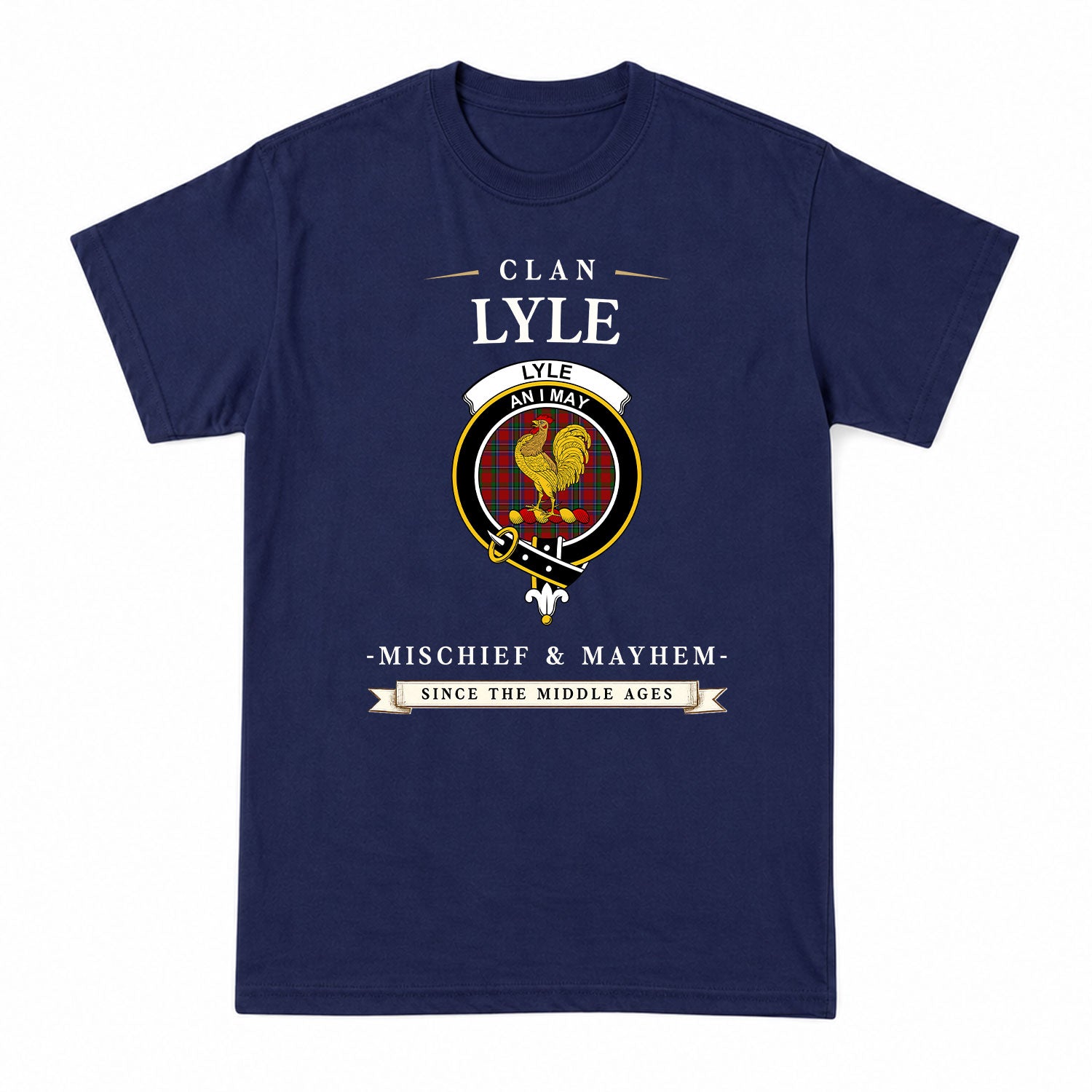 Lyle Tartan Crest Mischief and Mayhem T-shirt