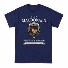 MacDonald Tartan Crest Mischief and Mayhem T-shirt