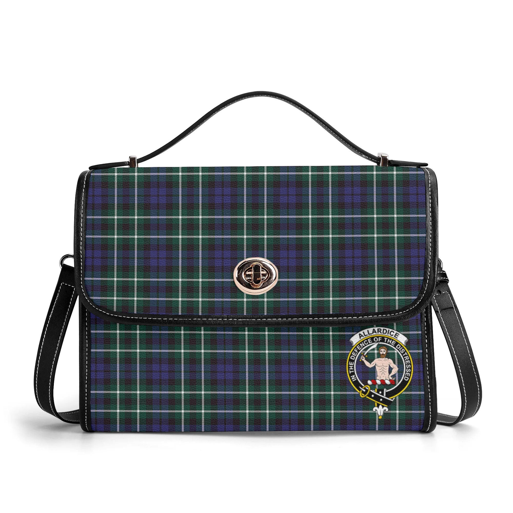 Allardice Tartan Crest Satchel Bag