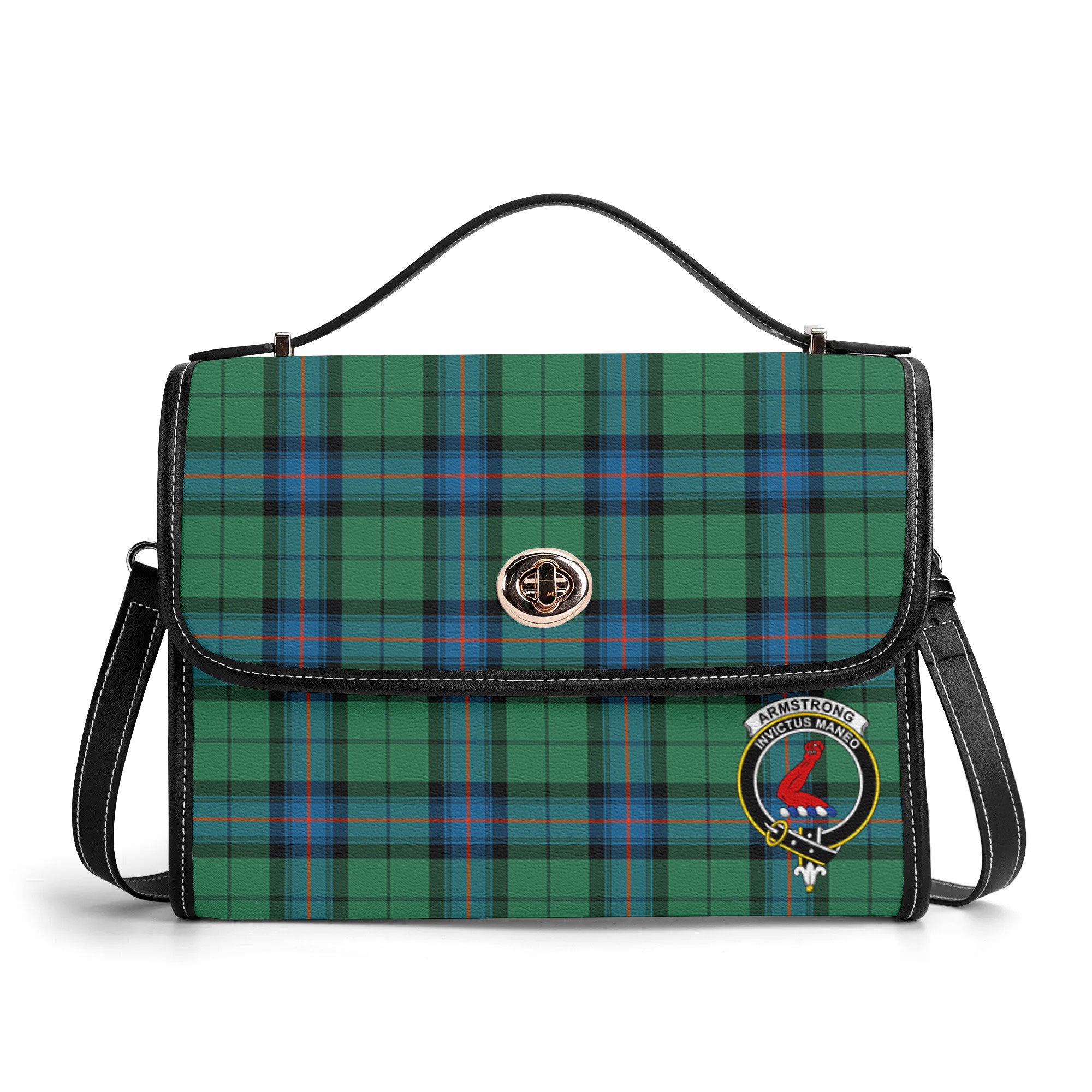 Armstrong Ancient Tartan Crest Satchel Bag