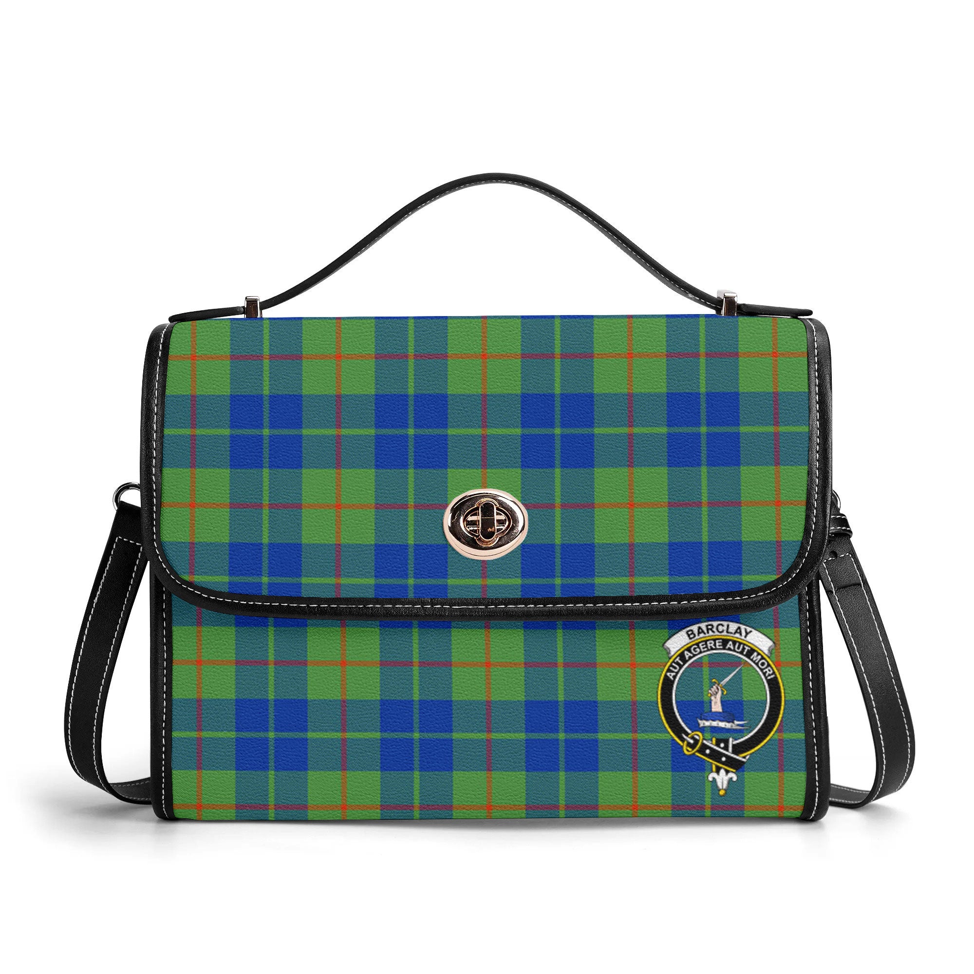 Barclay Hunting Ancient Tartan Crest Satchel Bag