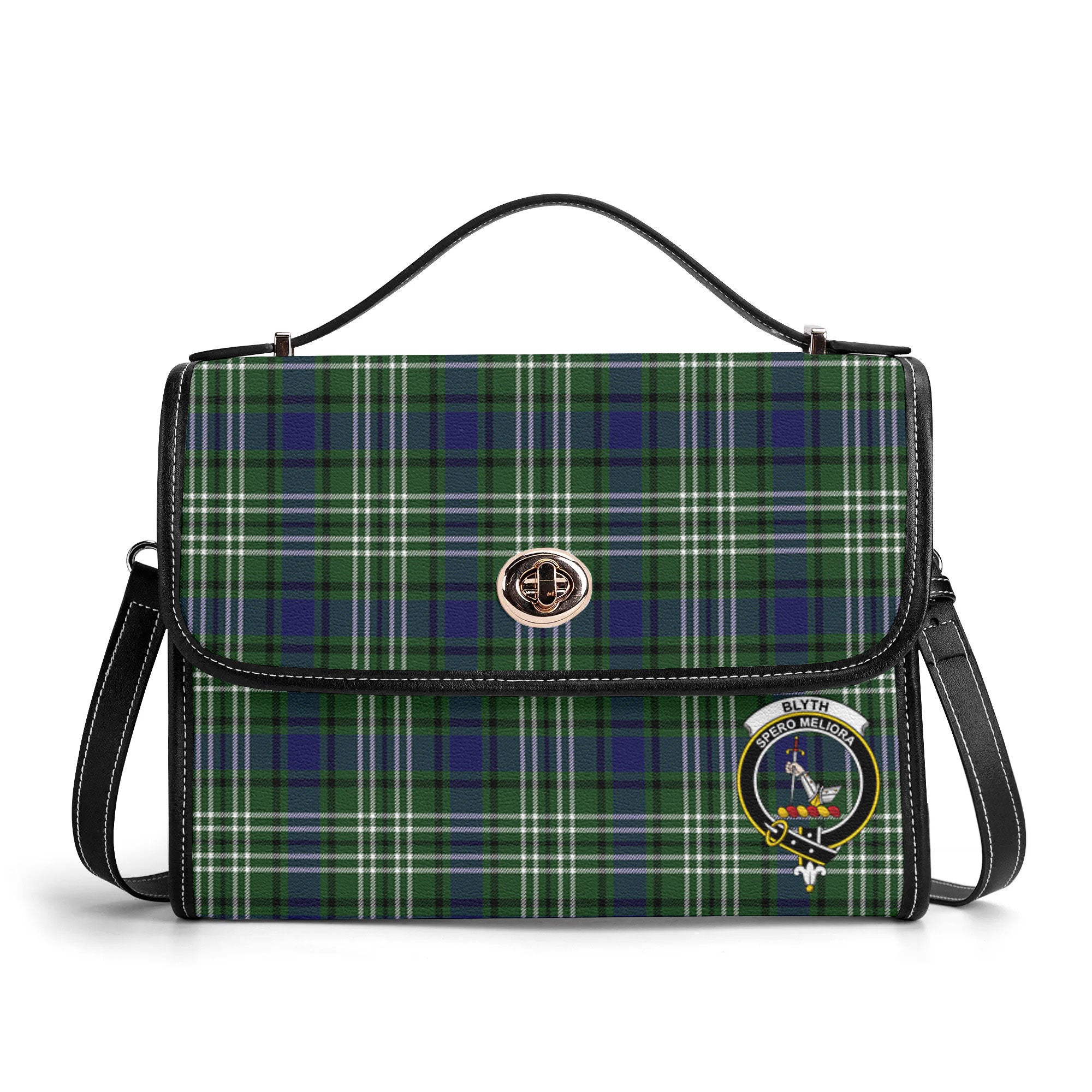 Blyth Tartan Crest Satchel Bag