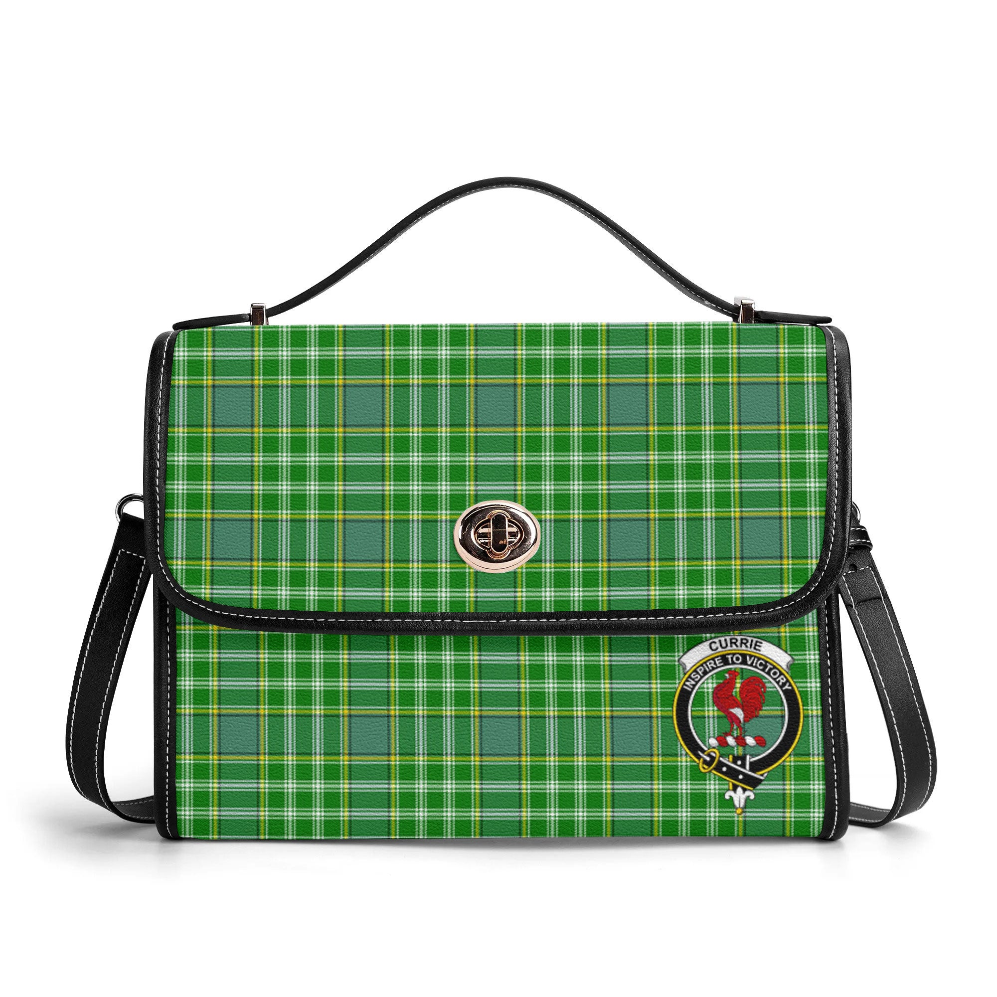Currie Tartan Crest Satchel Bag