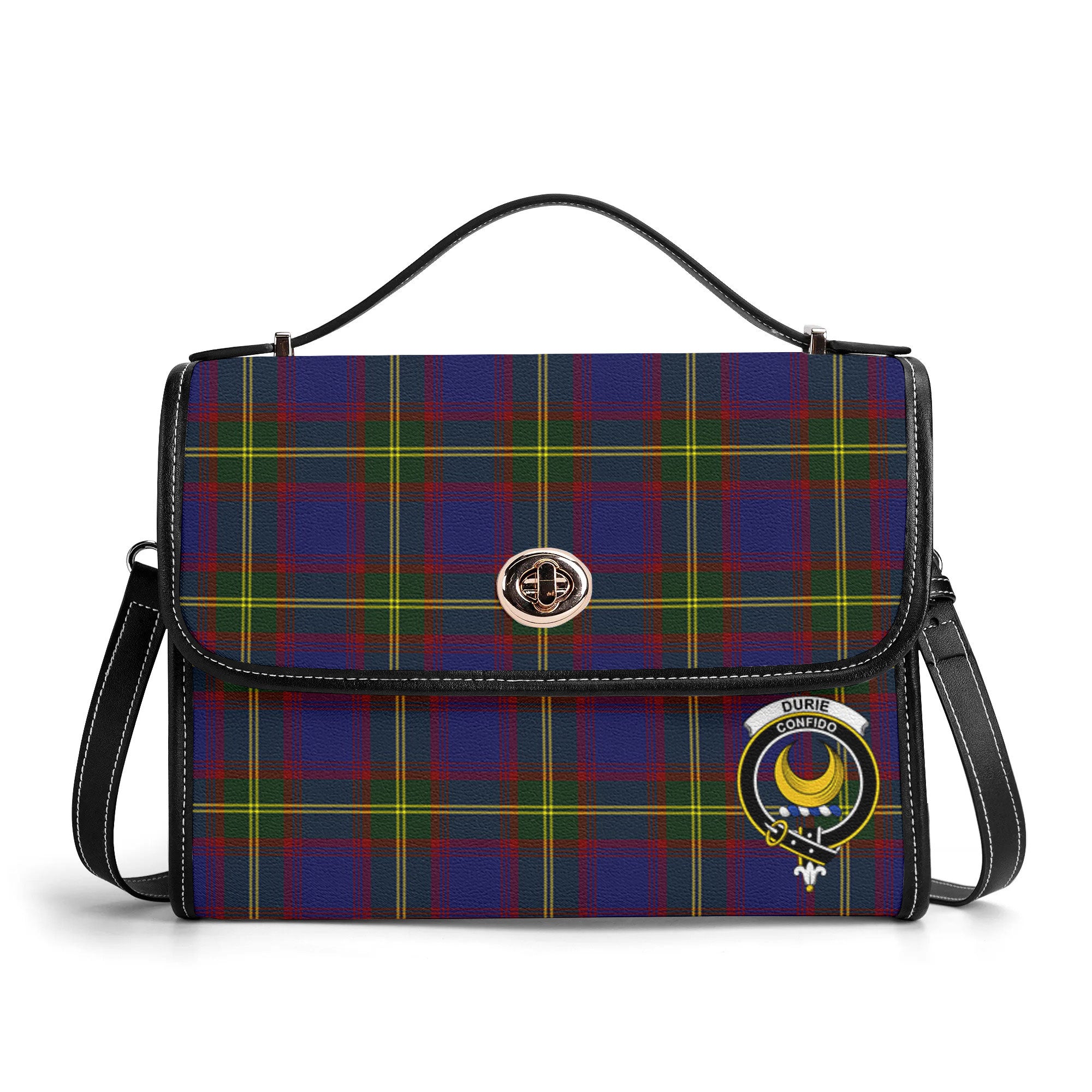 Durie Tartan Crest Satchel Bag