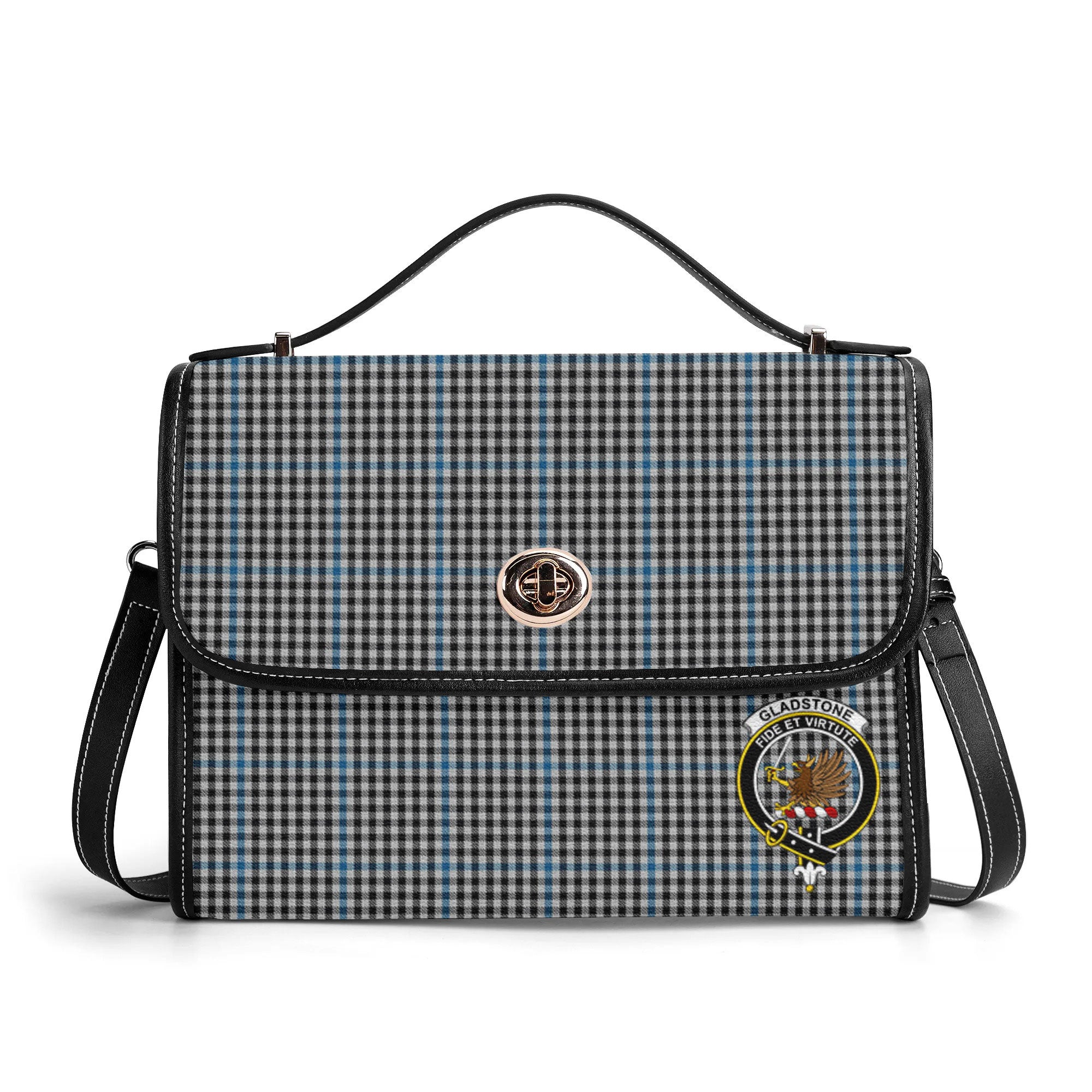 Gladstone Tartan Crest Satchel Bag