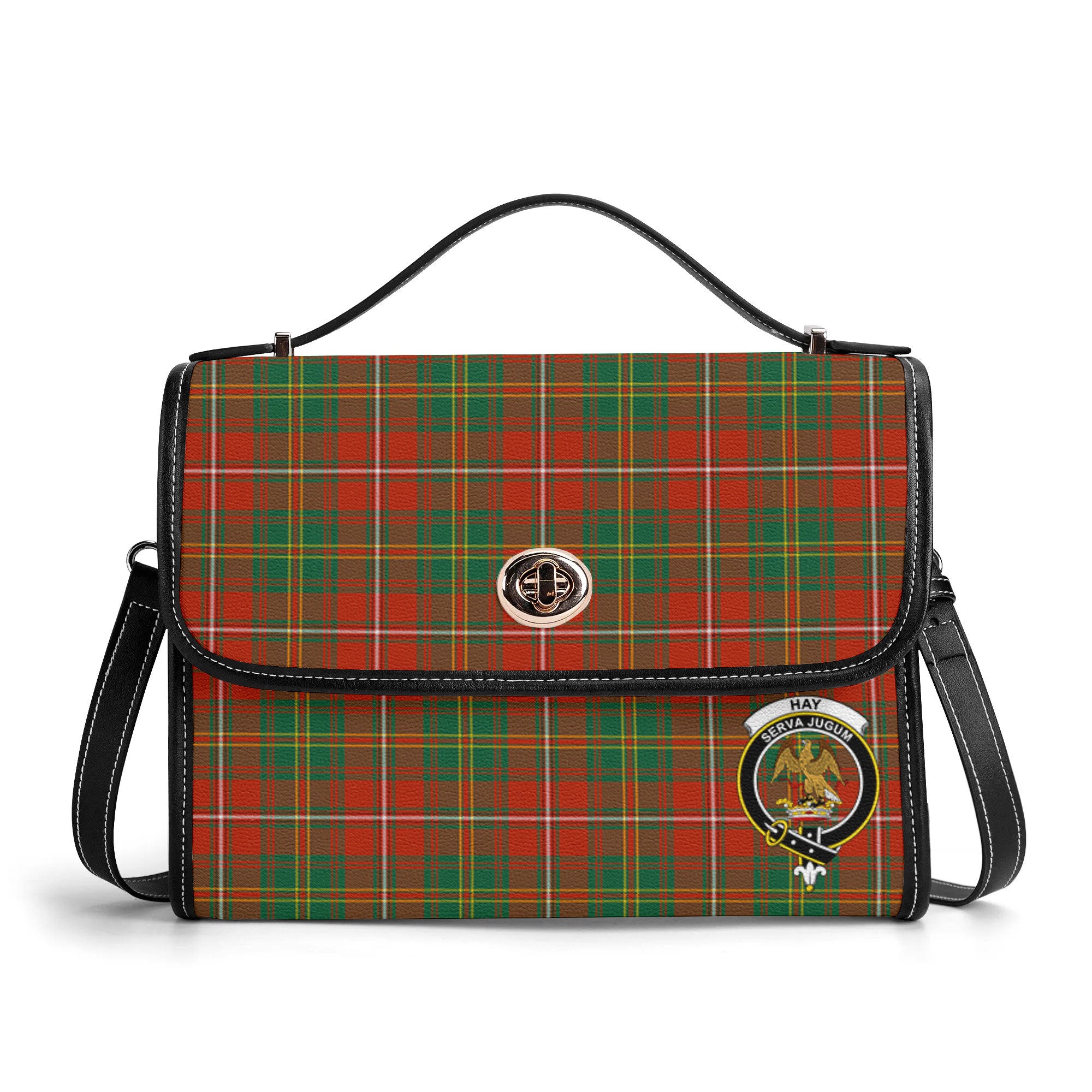 Hay Ancient Tartan Crest Satchel Bag