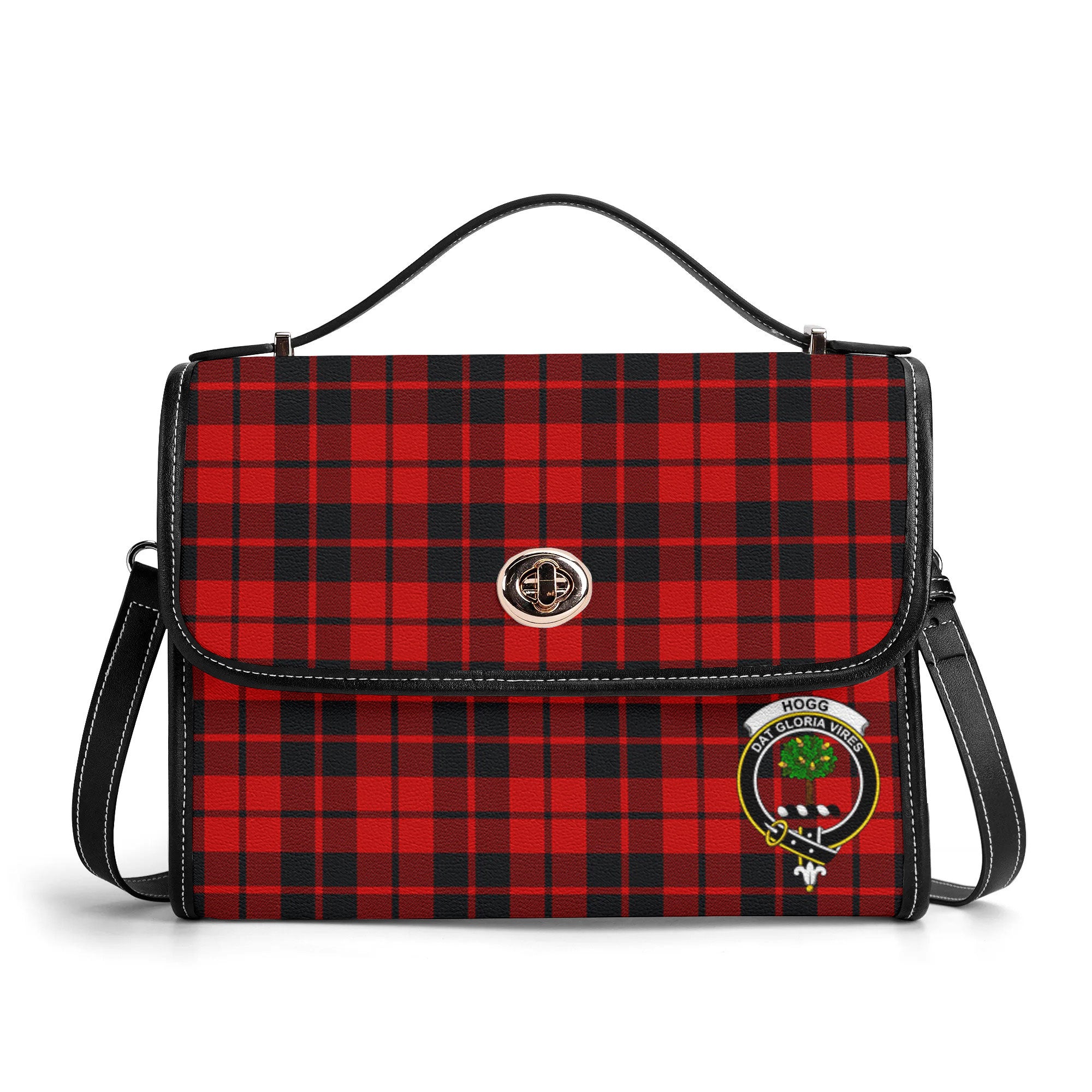 Hogg Tartan Crest Satchel Bag