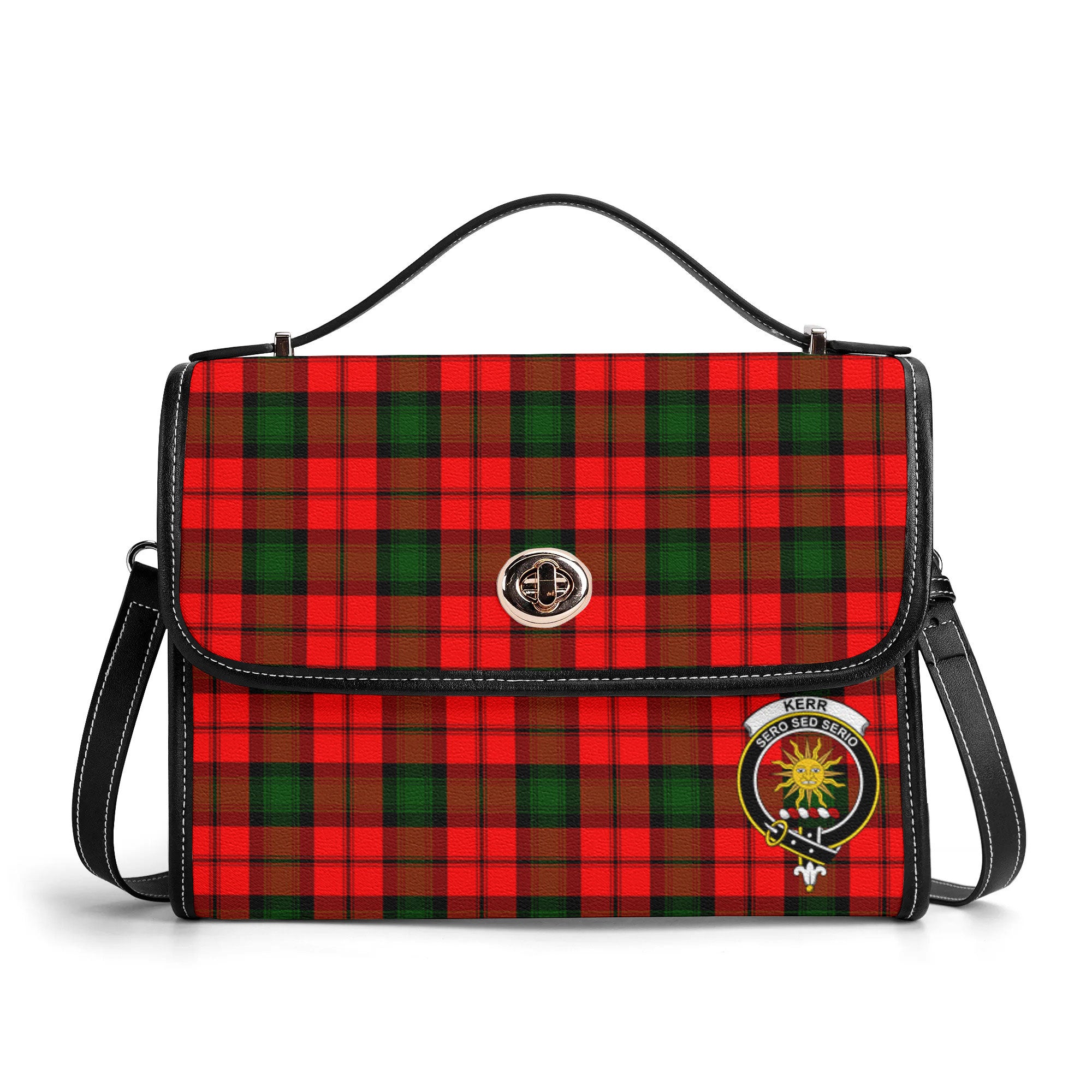 Kerr Modern Tartan Crest Satchel Bag