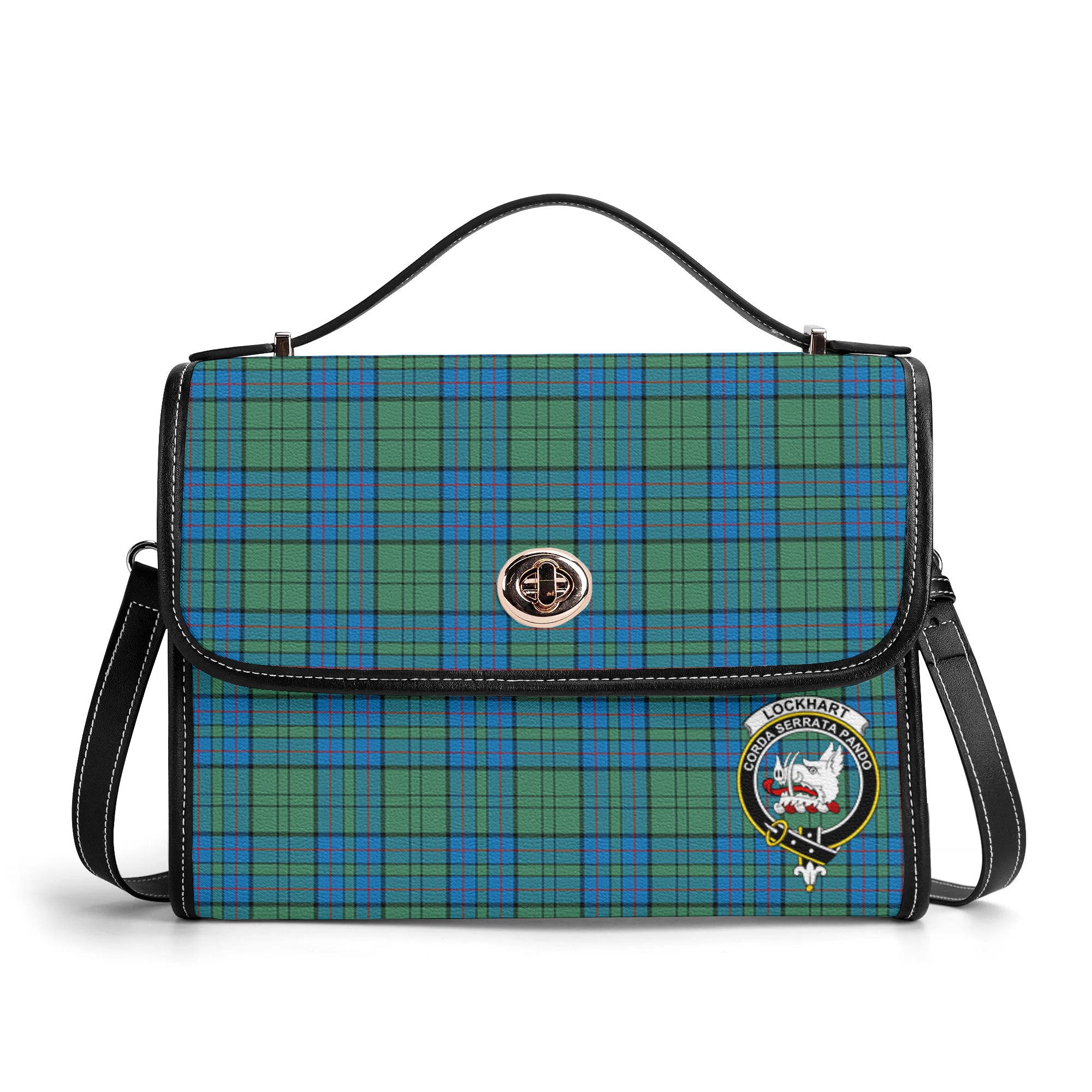 Lockhart Tartan Crest Satchel Bag