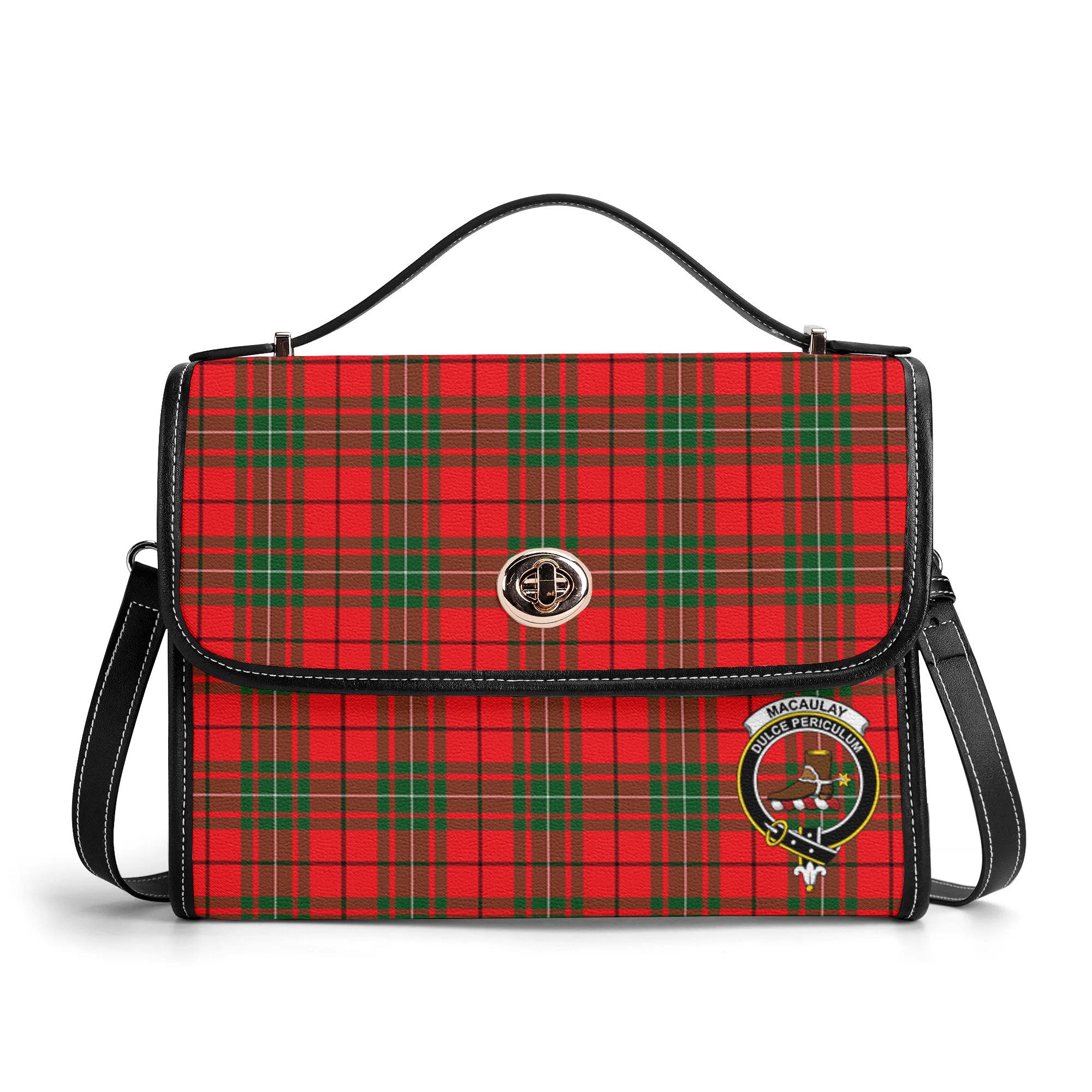 MacAulay Modern Tartan Crest Satchel Bag