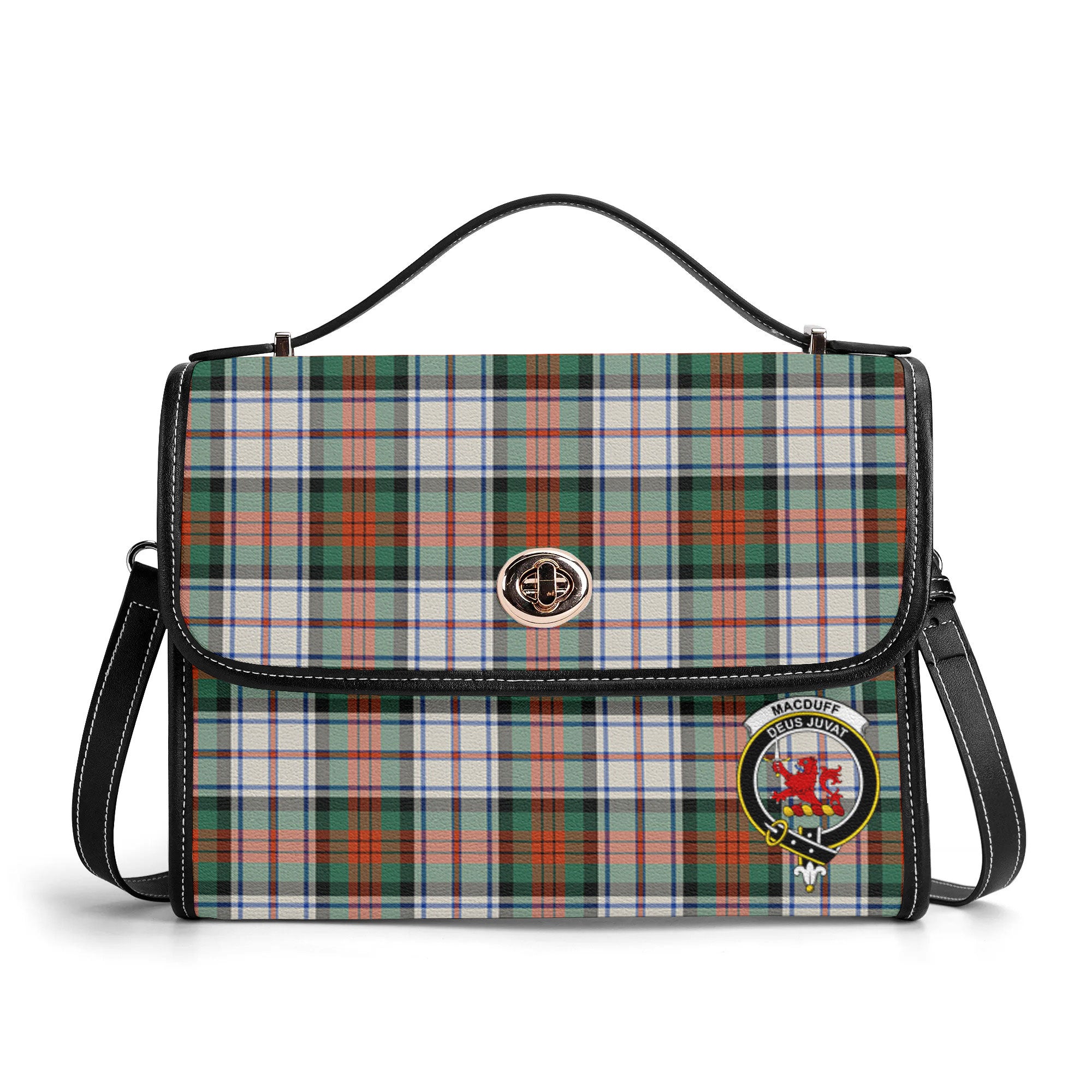 MacDuff Dress Ancient Tartan Crest Satchel Bag