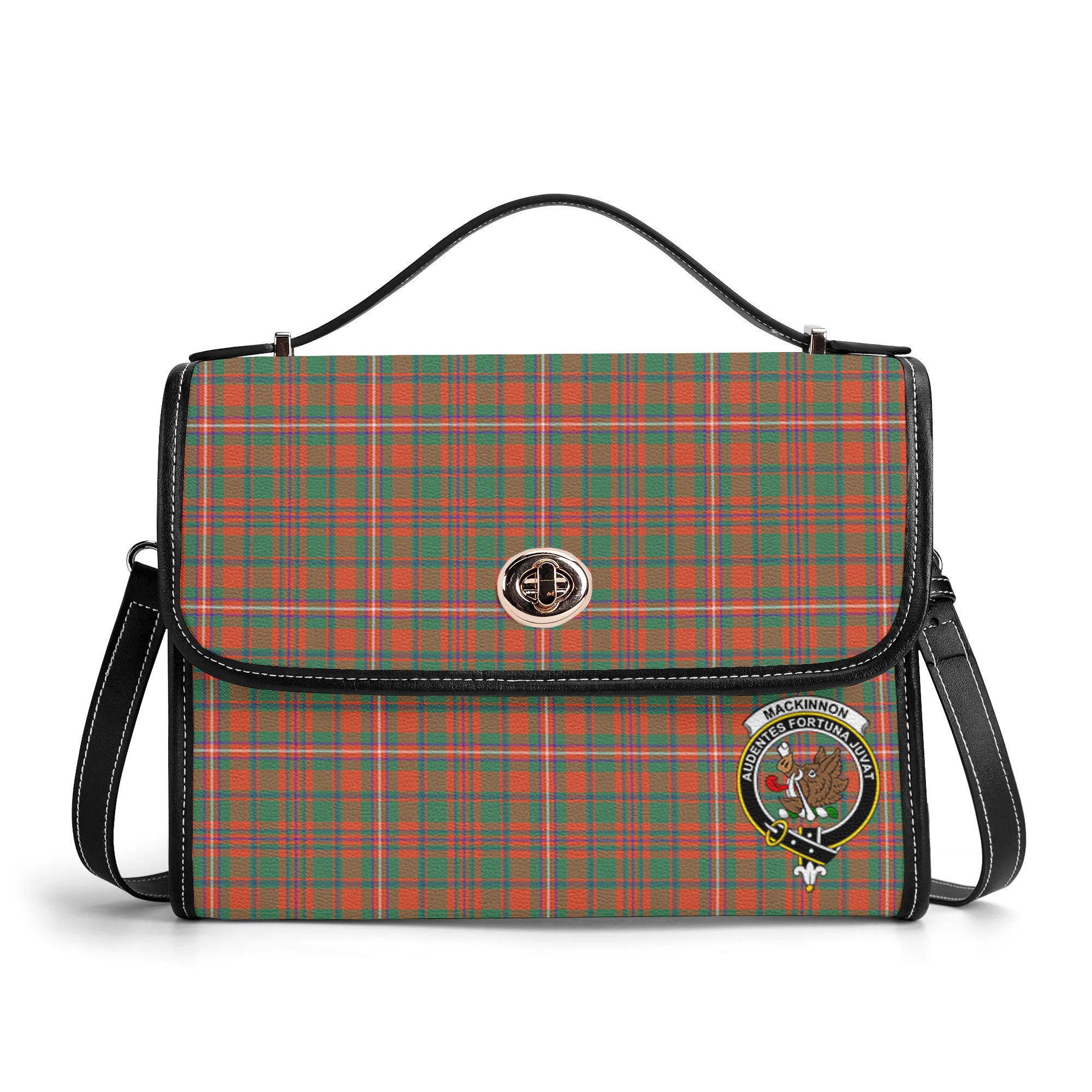 MacKinnon Ancient Tartan Crest Satchel Bag