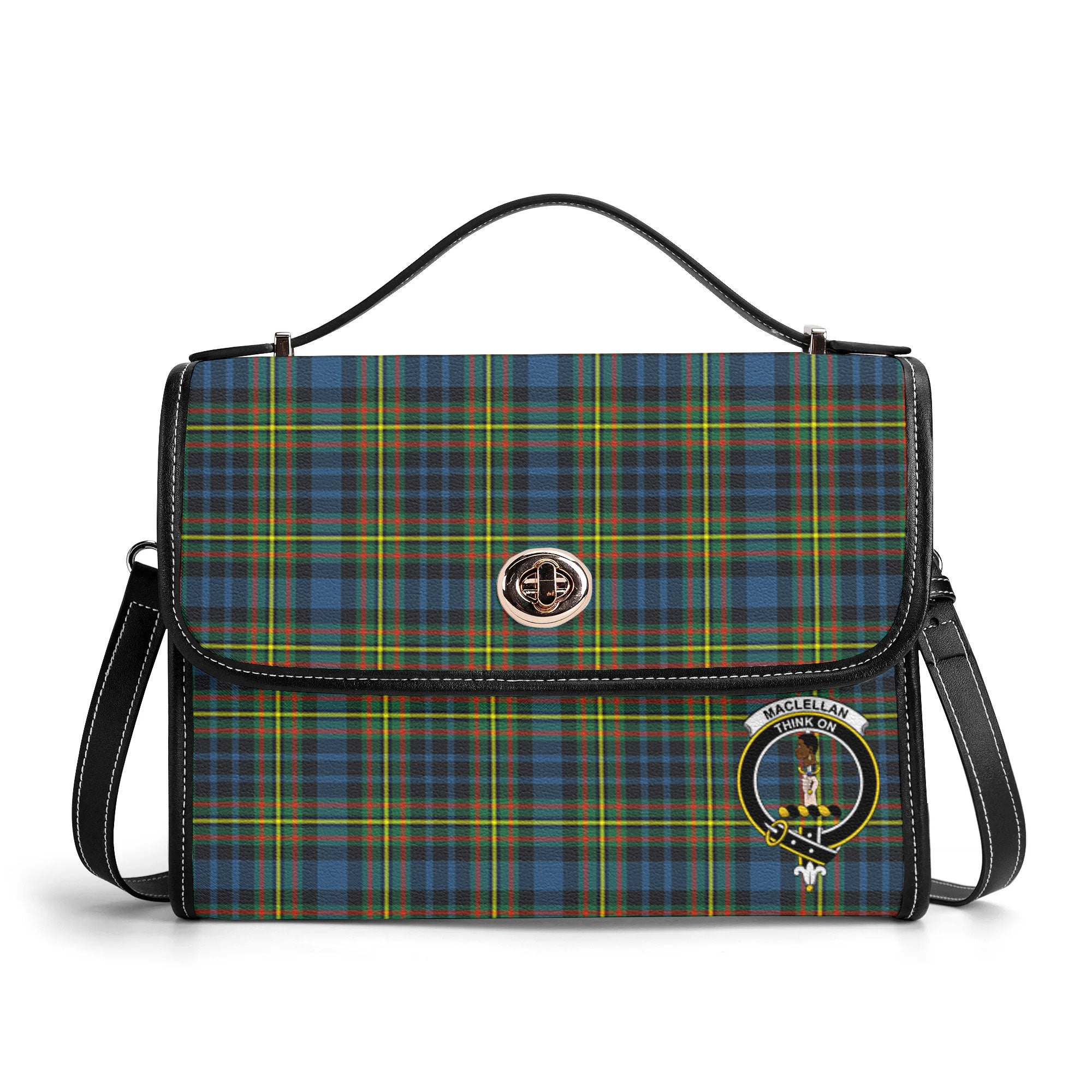 MacLellan Ancient Tartan Crest Satchel Bag