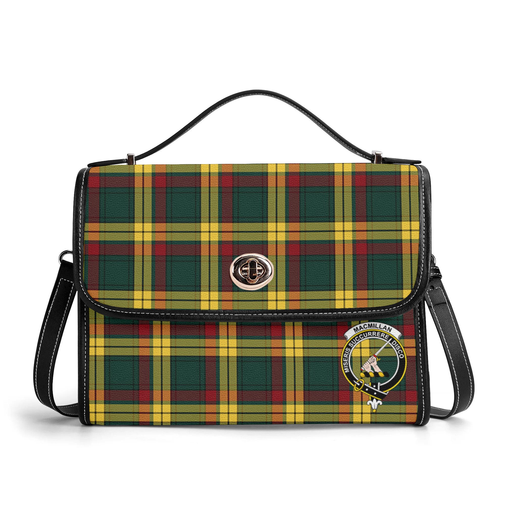 MacMillan Old Modern Tartan Crest Satchel Bag