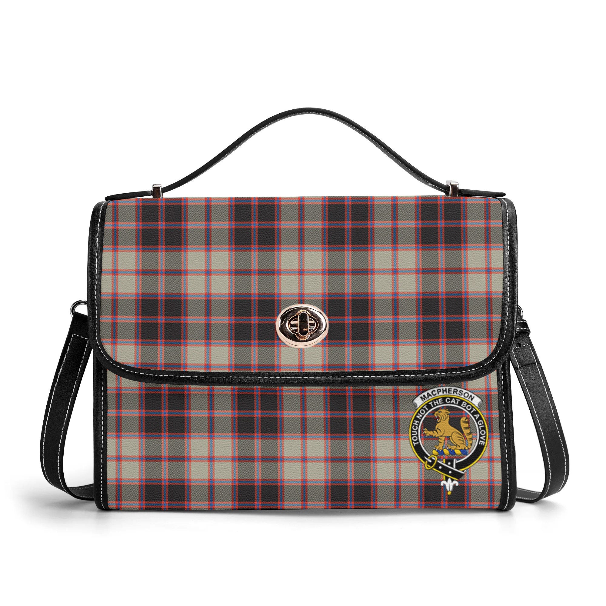 MacPherson Hunting Ancient Tartan Crest Satchel Bag