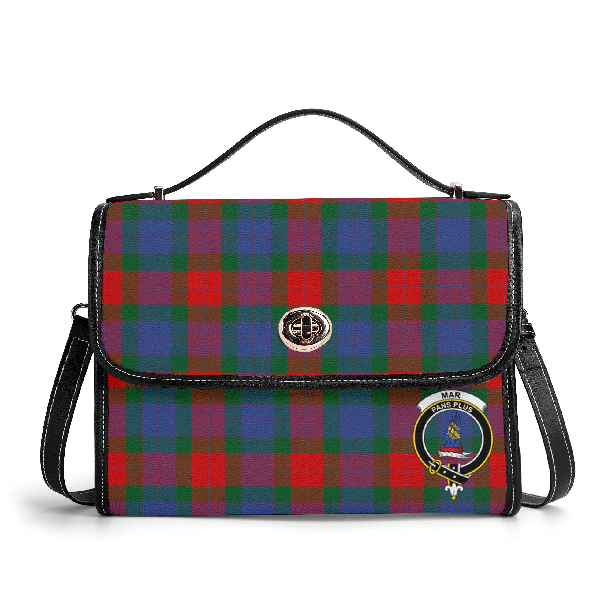 Mar Tartan Crest Satchel Bag