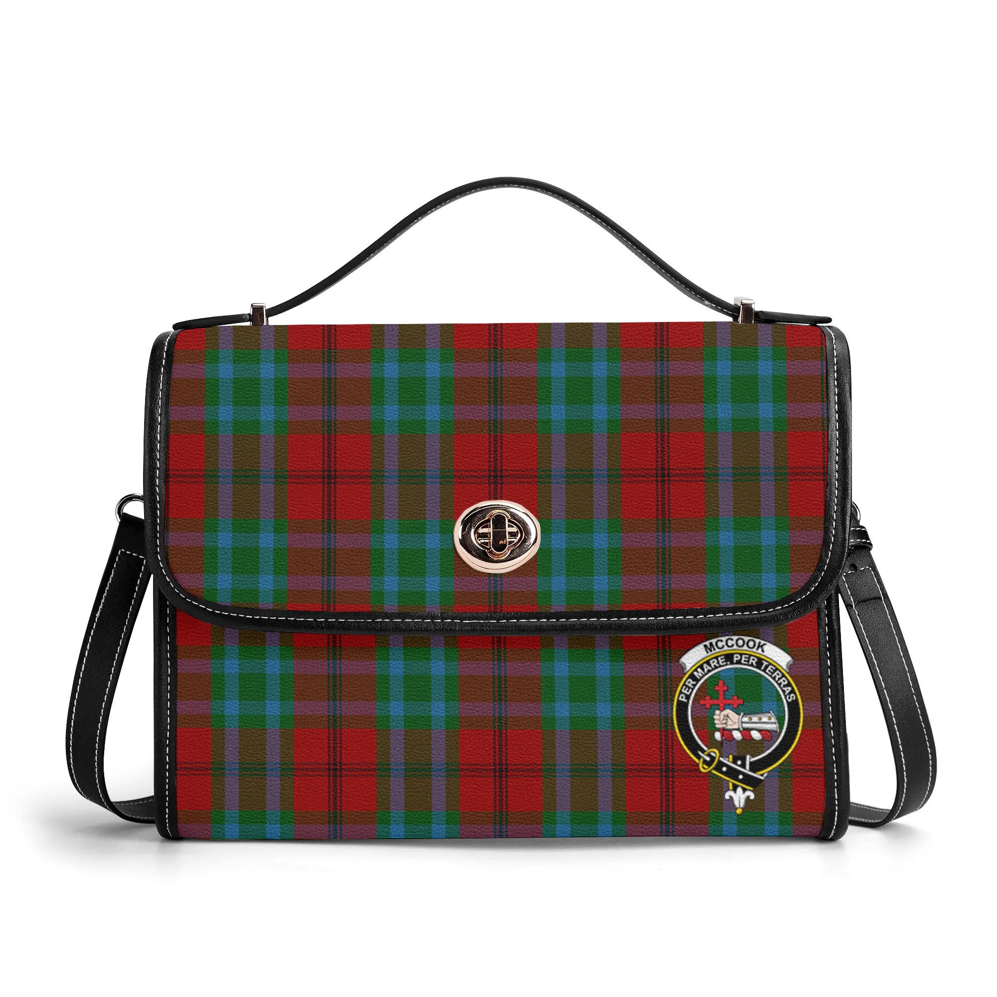 McCook Tartan Crest Satchel Bag