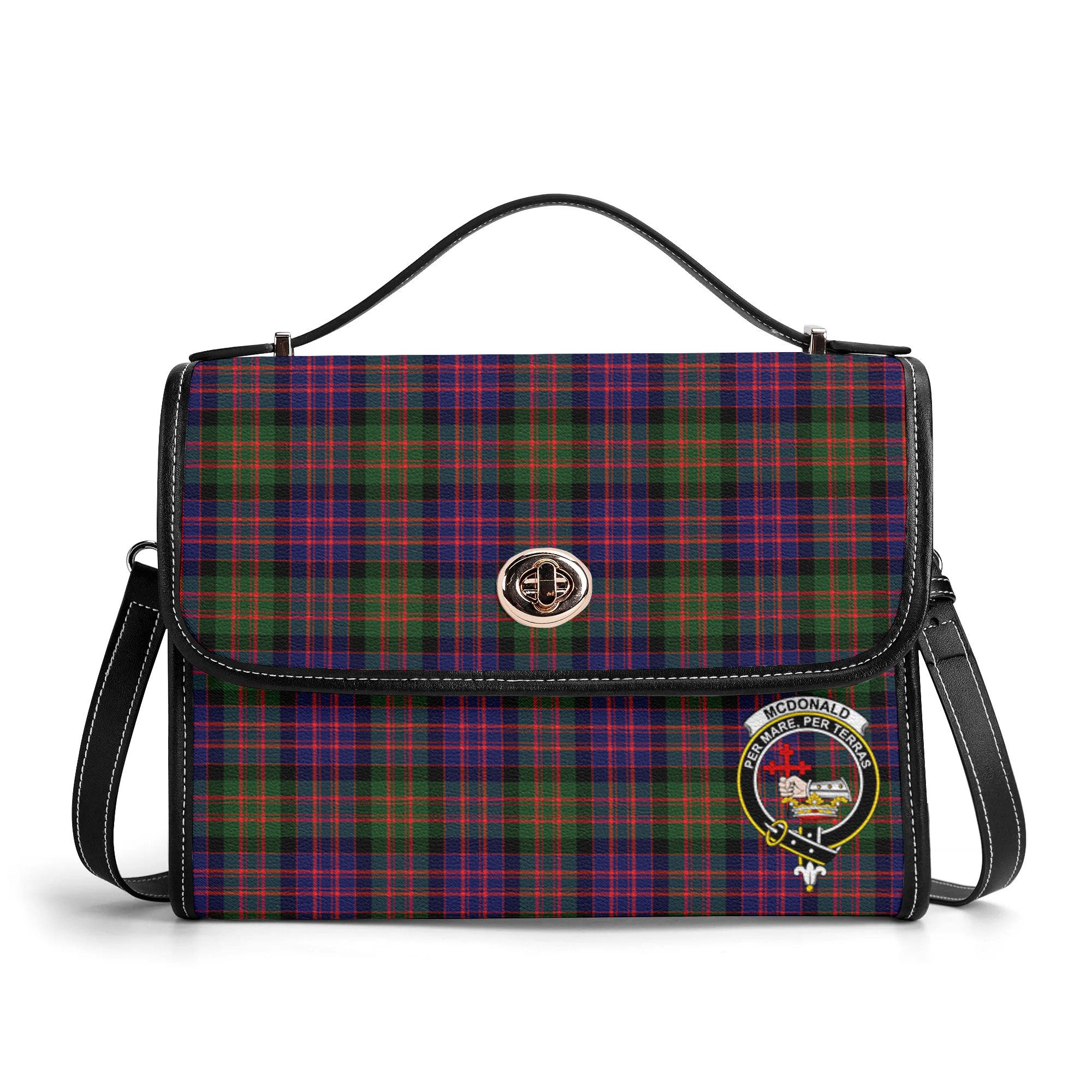 McDonald Modern Tartan Crest Satchel Bag