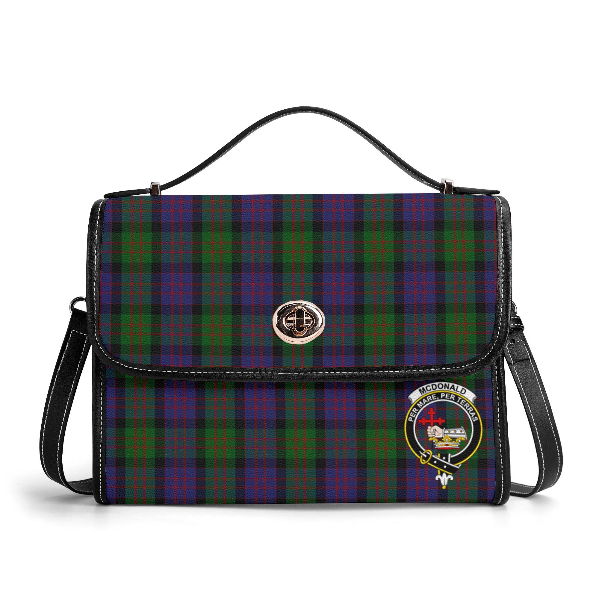 McDonald Tartan Crest Satchel Bag