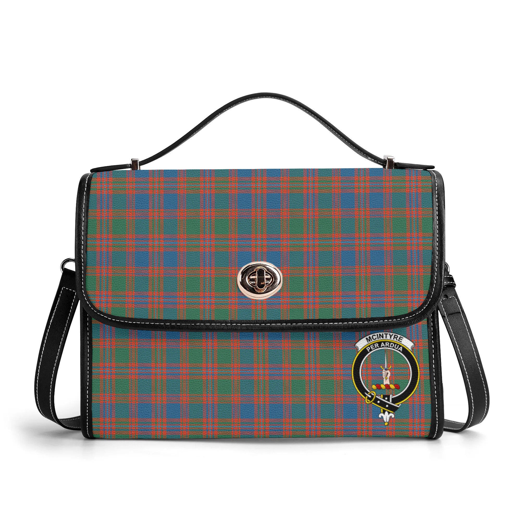 McIntyre Ancient Tartan Crest Satchel Bag