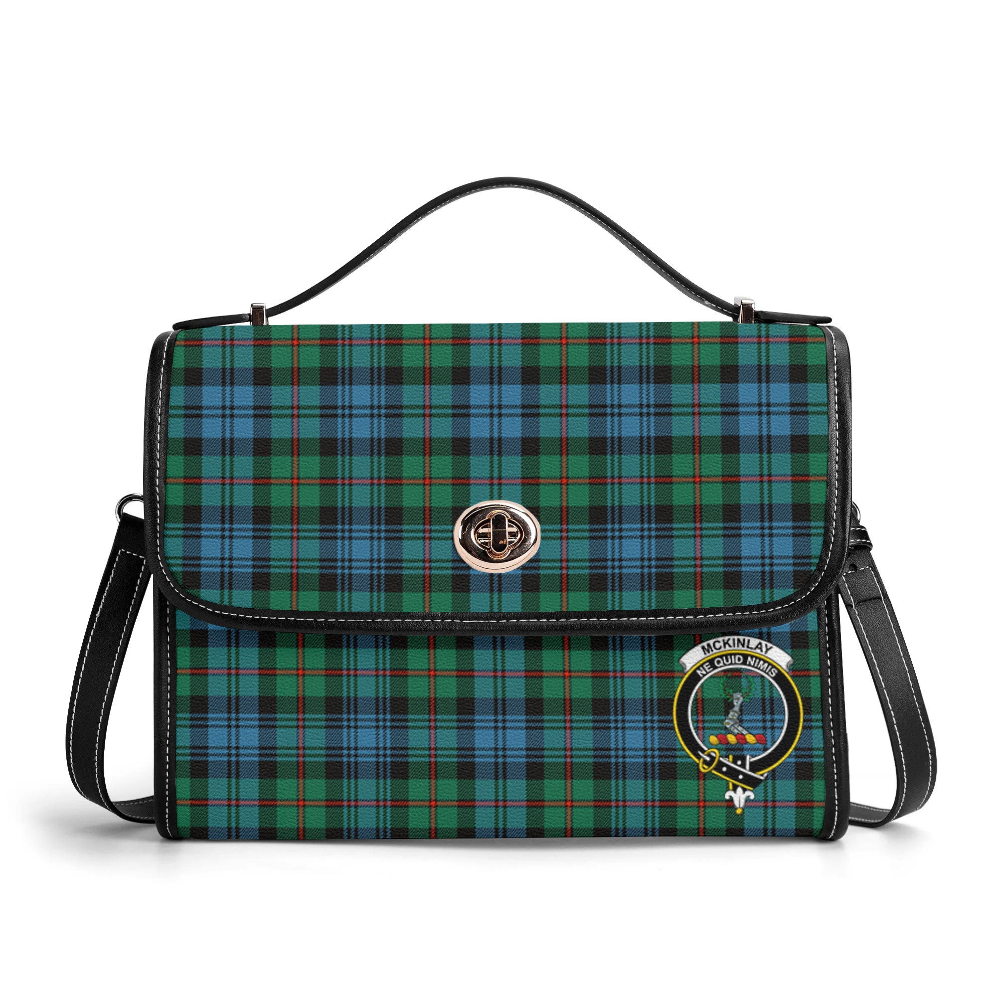 McKinlay Ancient Tartan Crest Satchel Bag