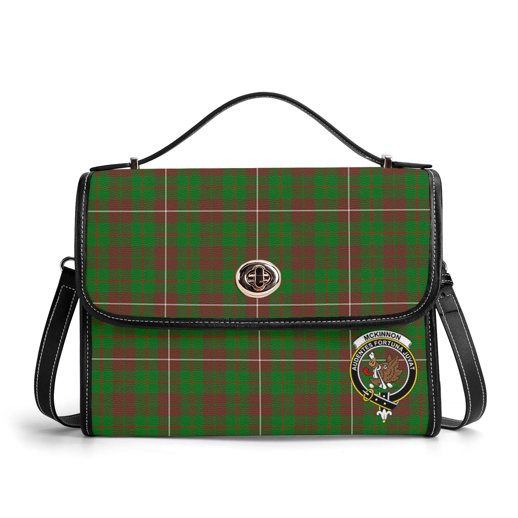McKinnon Hunting Modern Tartan Crest Satchel Bag