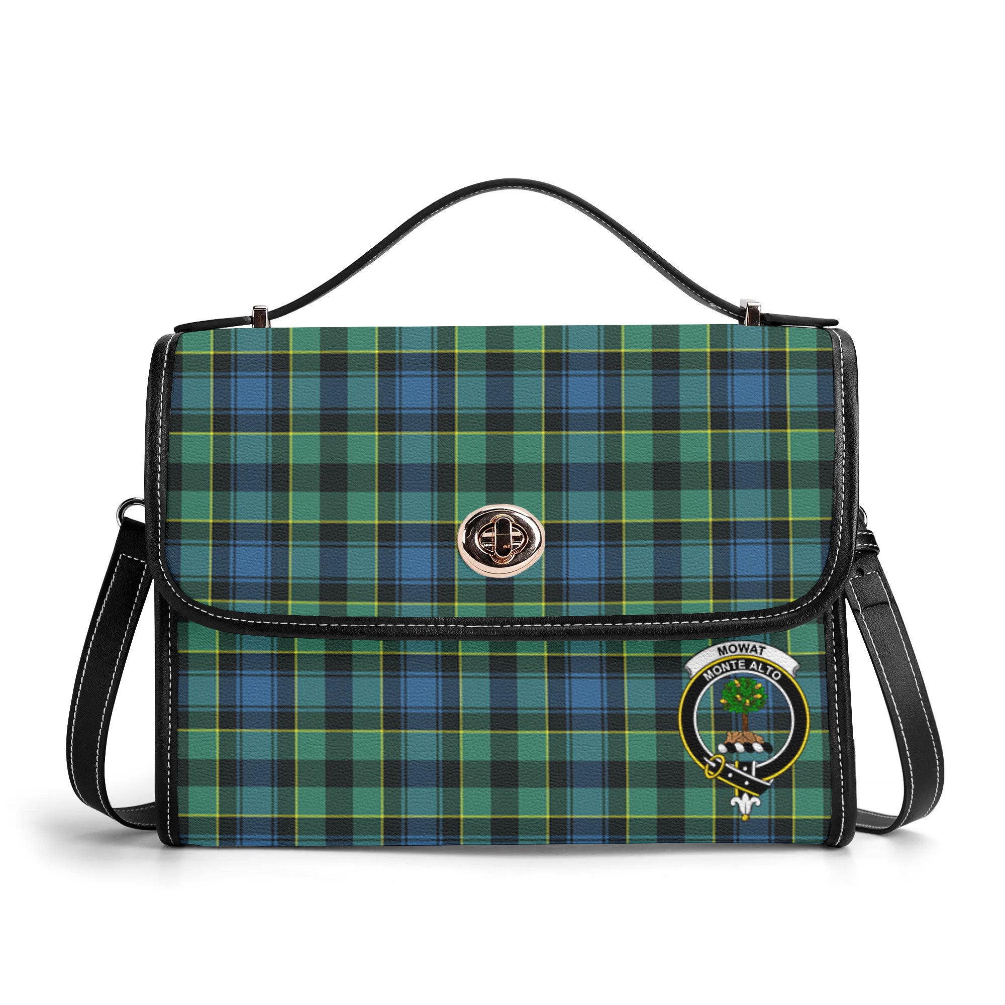 Mowat Ancient Tartan Crest Satchel Bag