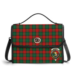 Stewart Atholl Modern Tartan Crest Satchel Bag